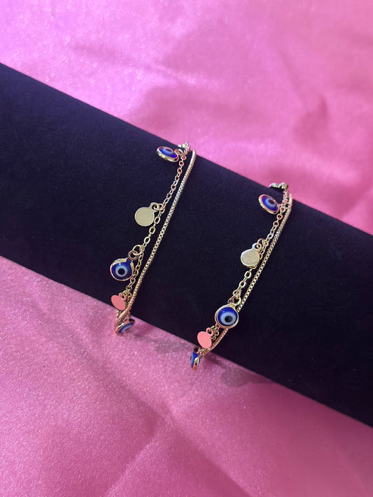 ESTEFANÍA-BLUE EVIL EYE BRACELET