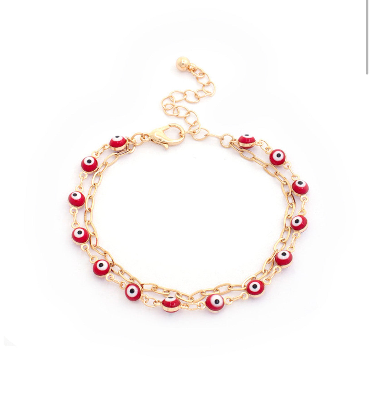 ESTAFANÍA-RED EVIL EYE BRACELET