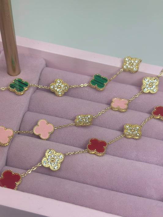 Gem Clover bracelets ￼